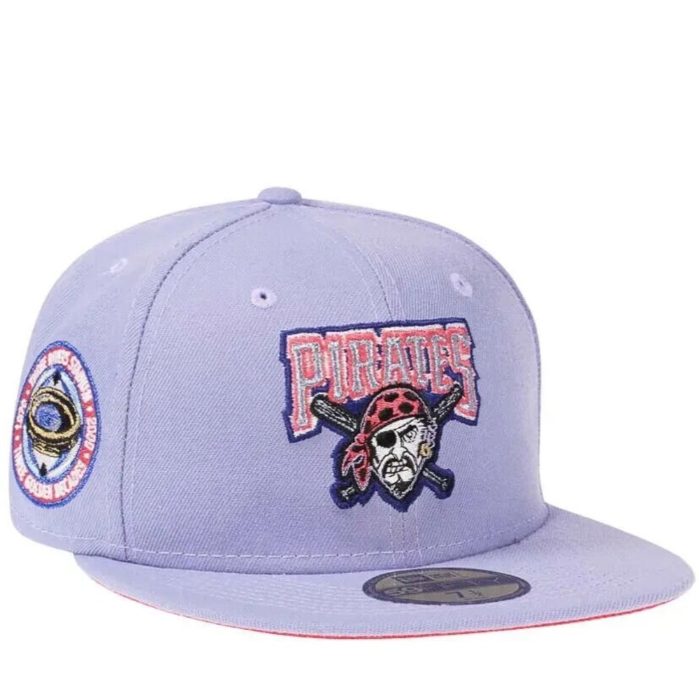 New Era Pittsburgh Pirates 59FIFTY Three Rivers Stadium Purple Fitted Hat 7 1/2